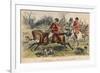 Mr Muffington on Placid Joe (Late Pull Devil), 1865-John Leech-Framed Giclee Print