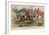 Mr Muffington on Placid Joe (Late Pull Devil), 1865-John Leech-Framed Giclee Print