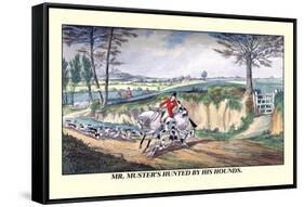 Mr. Muster's Hunted by His Hounds-Henry Thomas Alken-Framed Stretched Canvas