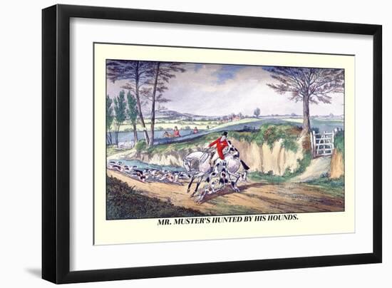 Mr. Muster's Hunted by His Hounds-Henry Thomas Alken-Framed Premium Giclee Print