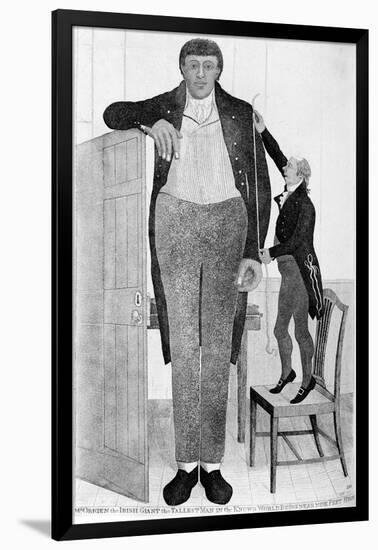 Mr O'Brien, the Irish Giant, the Tallest Man in the known World, 1803-John Kay-Framed Giclee Print