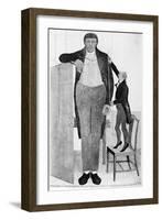 Mr O'Brien, the Irish Giant, the Tallest Man in the known World, 1803-John Kay-Framed Giclee Print