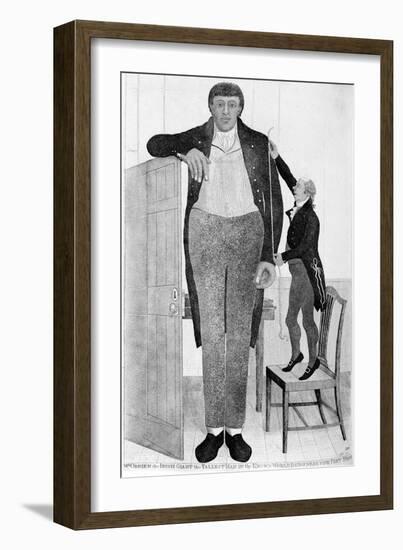 Mr O'Brien, the Irish Giant, the Tallest Man in the known World, 1803-John Kay-Framed Giclee Print