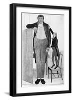 Mr O'Brien, the Irish Giant, the Tallest Man in the known World, 1803-John Kay-Framed Giclee Print