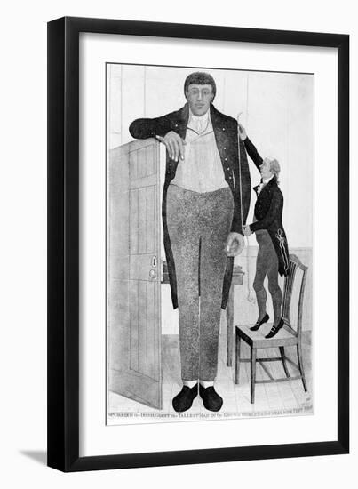 Mr O'Brien, the Irish Giant, the Tallest Man in the known World, 1803-John Kay-Framed Giclee Print
