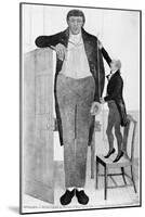 Mr O'Brien, the Irish Giant, the Tallest Man in the known World, 1803-John Kay-Mounted Giclee Print