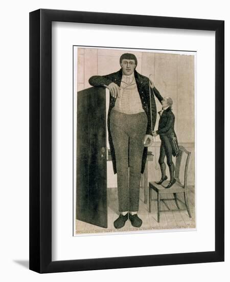 Mr O'Brien, the Irish Giant, the Tallest Man in the known World Being Near Nine Feet High, 1803-John Kay-Framed Giclee Print