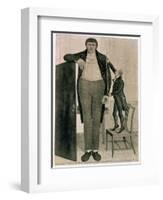 Mr O'Brien, the Irish Giant, the Tallest Man in the known World Being Near Nine Feet High, 1803-John Kay-Framed Giclee Print