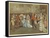 Mr Oakball's Winter in Florence-Randolph Caldecott-Framed Stretched Canvas