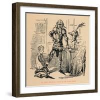 'Mr. Owen Glendower armed by his trusty clerk', c1860, (c1860)-John Leech-Framed Giclee Print