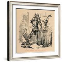 'Mr. Owen Glendower armed by his trusty clerk', c1860, (c1860)-John Leech-Framed Giclee Print