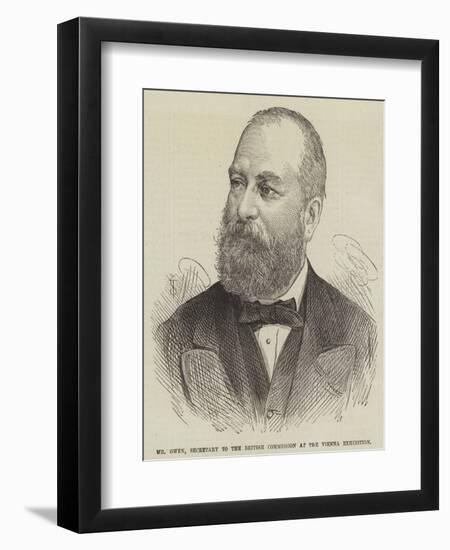 Mr Owen, Secretary to the British Commission at the Vienna Exhibition-null-Framed Premium Giclee Print
