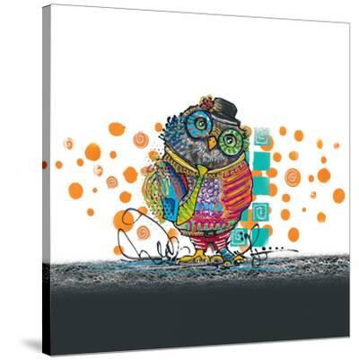 'Mr. Owl' Stretched Canvas Print Lucy Cloud