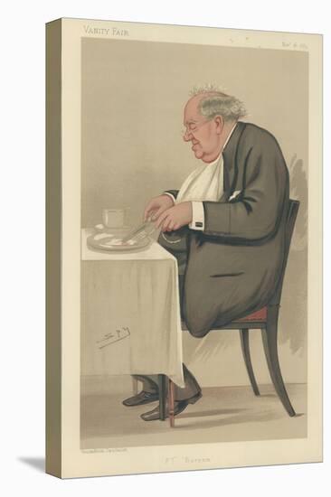 Mr P T Barnum-Sir Leslie Ward-Stretched Canvas