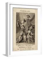 Mr Palmer as Bajazet and Miss Hopkins as Selima in Tamerlane by Nicholas Rowe-null-Framed Giclee Print