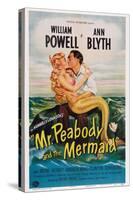 Mr. Peabody and the Mermaid, from Left: Ann Blyth, William Powell, 1948-null-Stretched Canvas