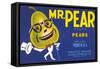 Mr. Pear Label-null-Framed Stretched Canvas