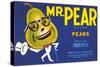 Mr. Pear Label-null-Stretched Canvas