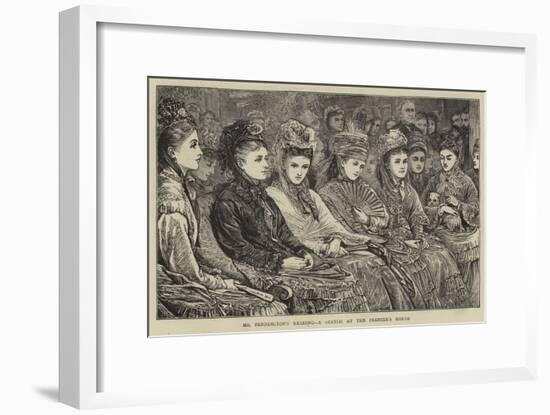 Mr Pennington's Reading, a Sketch at the Premier's House-null-Framed Giclee Print