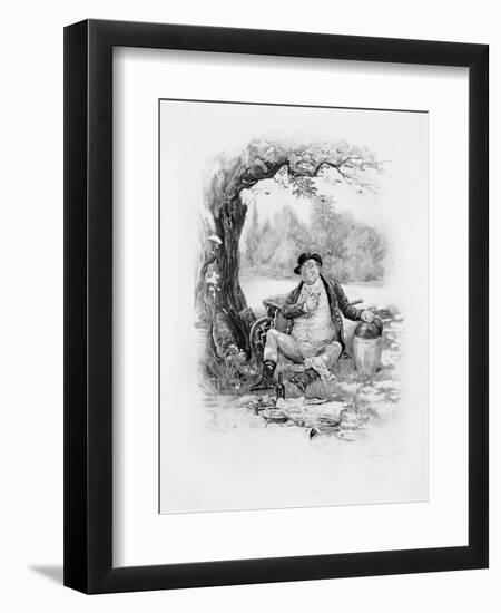 Mr Pickwick, from Charles Dickens: A Gossip About His Life, by Thomas Archer, Published c.1894-Frederick Barnard-Framed Giclee Print