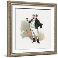 Mr Pickwick, Illustration from 'Character Sketches from Charles Dickens', C.1890 (Colour Litho)-Joseph Clayton Clarke-Framed Giclee Print