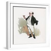 Mr Pickwick, Illustration from 'Character Sketches from Charles Dickens', C.1890 (Colour Litho)-Joseph Clayton Clarke-Framed Giclee Print