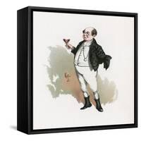 Mr Pickwick, Illustration from 'Character Sketches from Charles Dickens', C.1890 (Colour Litho)-Joseph Clayton Clarke-Framed Stretched Canvas