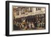 Mr. Pickwick Passes the Ancient House Ipswich Suffolk-Fred Taylor-Framed Art Print