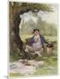 Mr. Pickwick Picnics-Frederick Barnard-Mounted Art Print