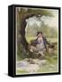 Mr. Pickwick Picnics-Frederick Barnard-Framed Stretched Canvas