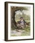 Mr. Pickwick Picnics-Frederick Barnard-Framed Art Print