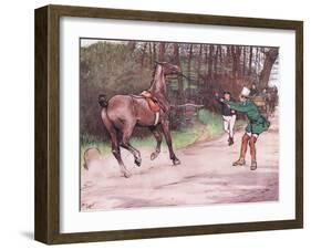 Mr Pickwick Ran to His Assistance-Cecil Aldin-Framed Giclee Print