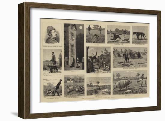 Mr Plantagenet Trot and His Dogs-null-Framed Giclee Print