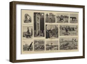 Mr Plantagenet Trot and His Dogs-null-Framed Giclee Print