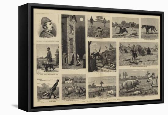 Mr Plantagenet Trot and His Dogs-null-Framed Stretched Canvas