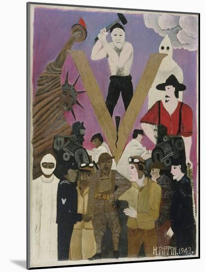 Mr. Prejudice, 1943 (Oil on Canvas)-Horace Pippin-Mounted Giclee Print