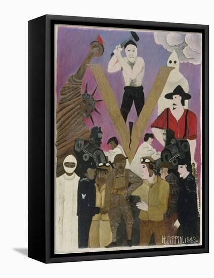 Mr. Prejudice, 1943 (Oil on Canvas)-Horace Pippin-Framed Stretched Canvas