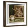 Mr. Punch Beats Judy-Patty Townsend-Framed Art Print