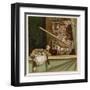 Mr. Punch Beats Judy-Patty Townsend-Framed Art Print