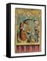 Mr. Punch with Toby the Dog and a Clown-null-Framed Stretched Canvas