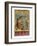 Mr. Punch with Toby the Dog and a Clown-null-Framed Premium Giclee Print