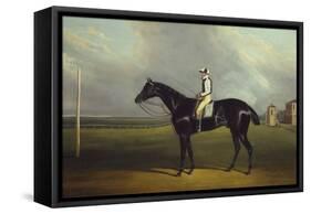 Mr. R.O. Gascoigne's 'Jerry' with B. Smith Up on Doncaster Racecourse-David Dalby of York-Framed Stretched Canvas