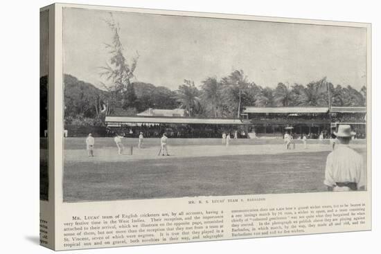 Mr R S Lucas's Team Vs Barbados, Cricket-null-Stretched Canvas