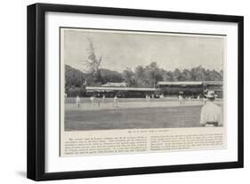 Mr R S Lucas's Team Vs Barbados, Cricket-null-Framed Giclee Print