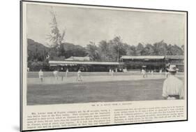 Mr R S Lucas's Team Vs Barbados, Cricket-null-Mounted Giclee Print
