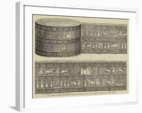 Mr Rassam's Assyrian Discoveries at Kalakh-null-Framed Giclee Print