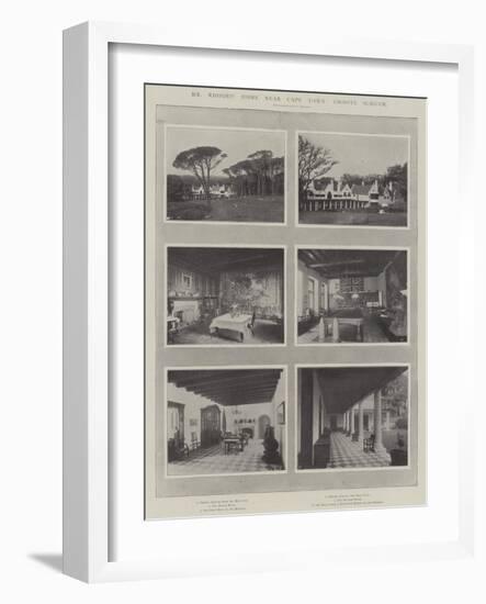 Mr Rhodes' Home Near Cape Town, Groote Schuur-null-Framed Giclee Print