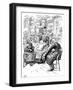 Mr Riah and Miss Wren at the Six Jolly Fellowship Porters, 1912-Harry Furniss-Framed Giclee Print