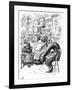 Mr Riah and Miss Wren at the Six Jolly Fellowship Porters, 1912-Harry Furniss-Framed Giclee Print