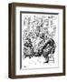 Mr Riah and Miss Wren at the Six Jolly Fellowship Porters, 1912-Harry Furniss-Framed Giclee Print